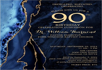 Dr. Thurmond’s 90th Birthday Celebration